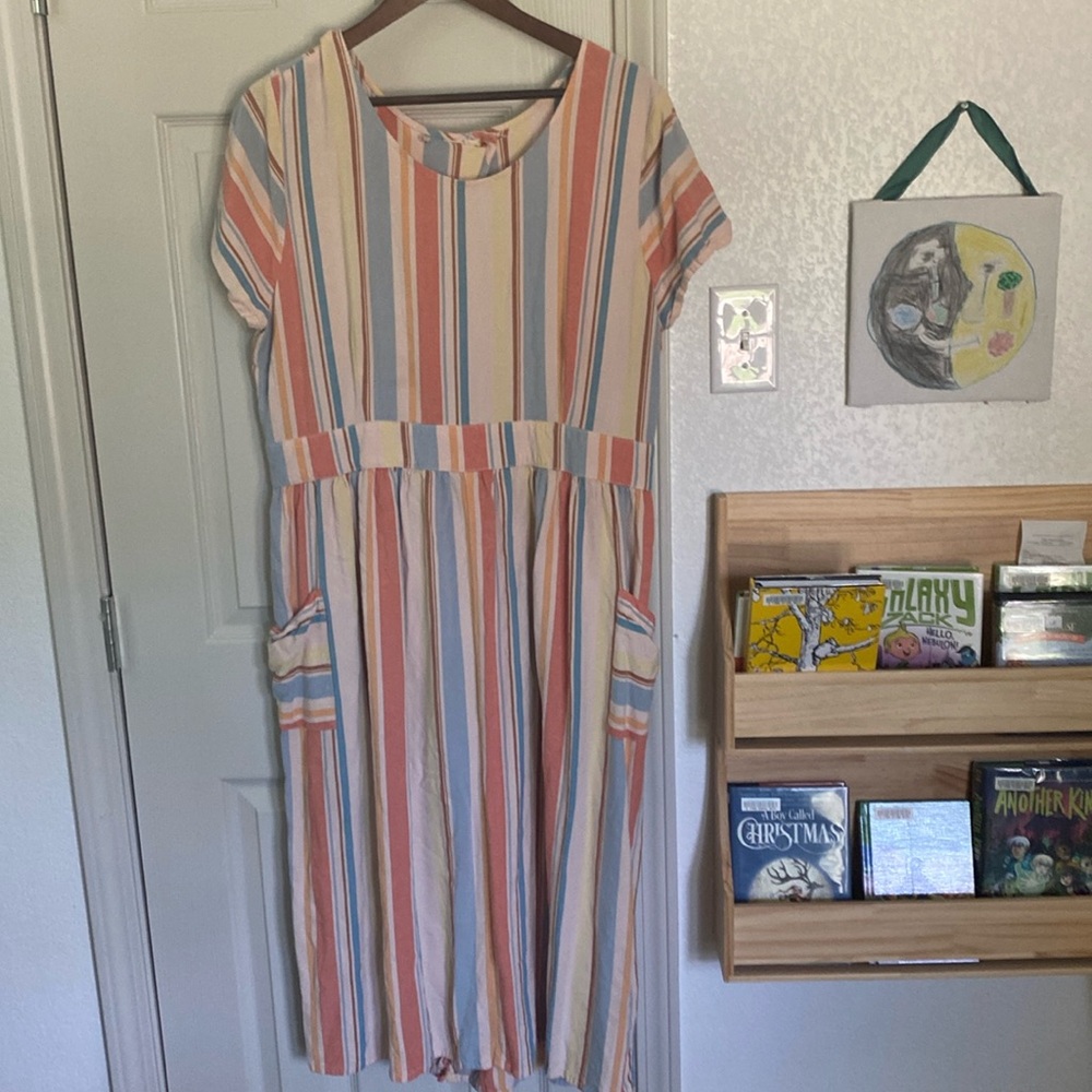 Summer Cotton Dress with Pockets